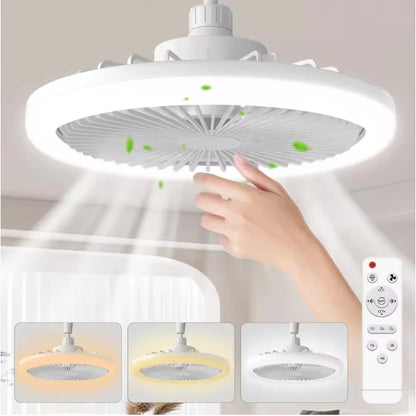 Smart Ceiling Fan Light - LED Ceiling Fan with Remote & 3 Light Modes