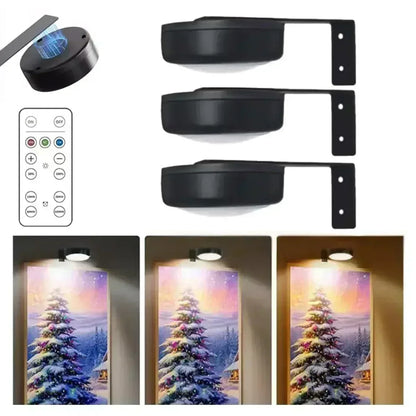 Battery Operated LED Picture Light – 3 Colors with Remote - Lightify